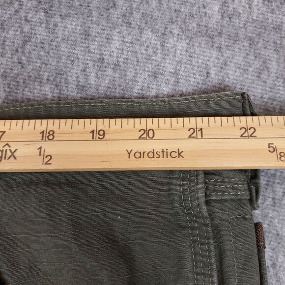 Wrangler Riggs Men’s 42x30 (44x31) Double Knee Cargo Ripstop Work Pants Green - Picture 4 of 7